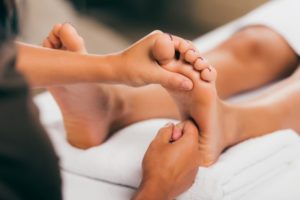 Thai foot relaxation massage